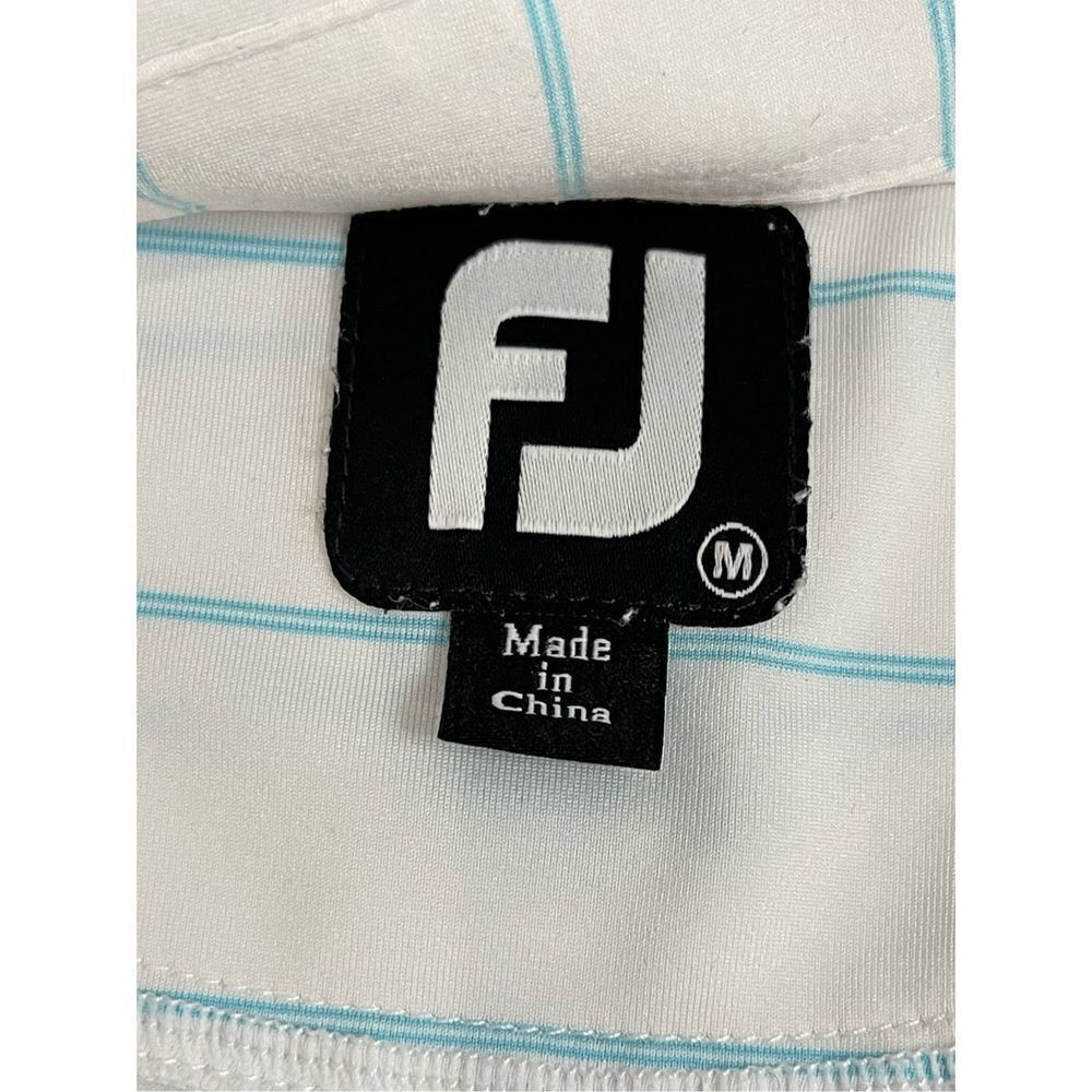 FootJoy men’s gold polo blue white size medium - Picture 6 of 6